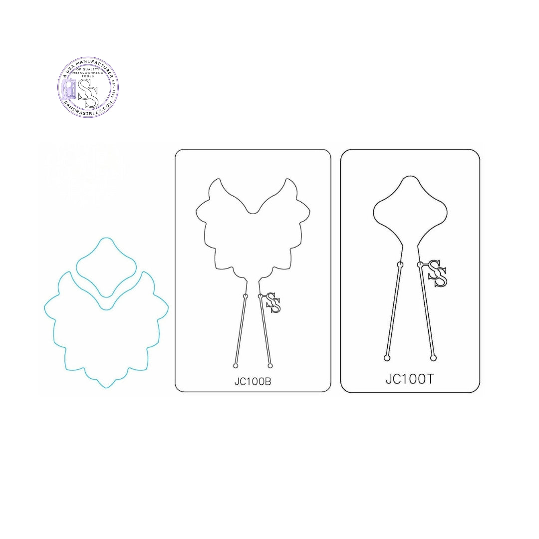 PANCAKE DIE JC100 2 PIECE NECKLACE SET